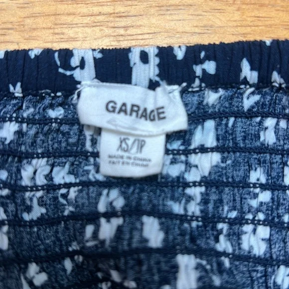 Garage navy floral summer mini dress - Picture 3 of 3